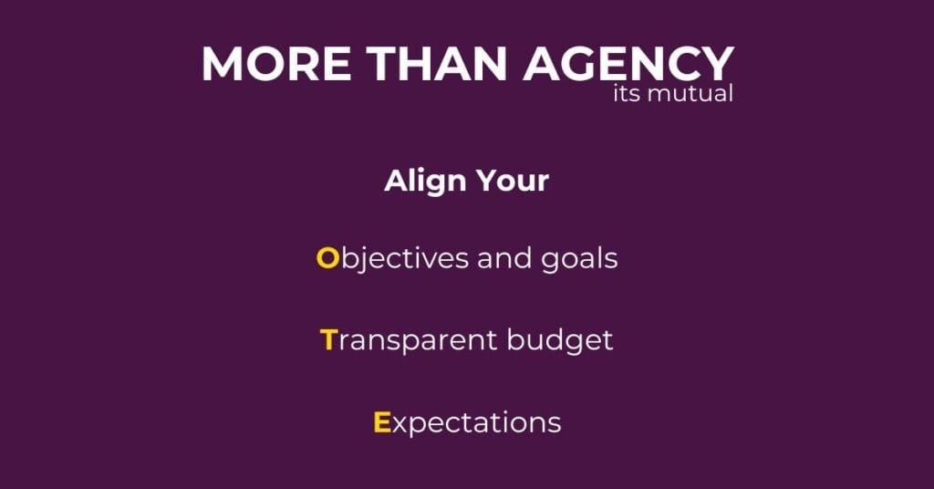 3 areas to create a strong working relationship with an agency