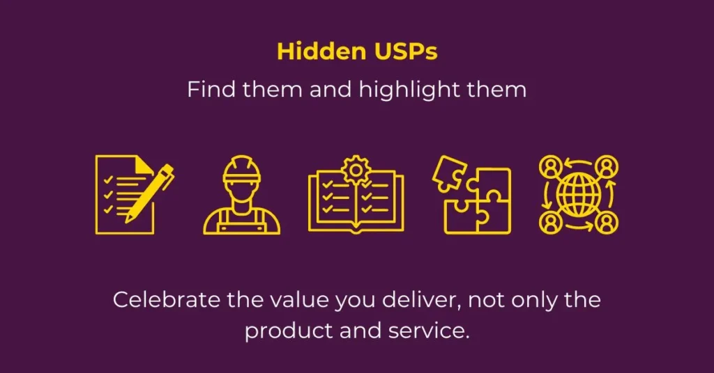 Hidden USPs like services help B2B sales